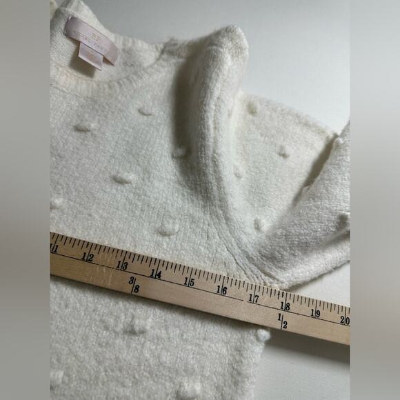 Rachel Parcell Bobble Stitch Sweater Puff Sleeve Size Medium EUC - Picture 6 of 7